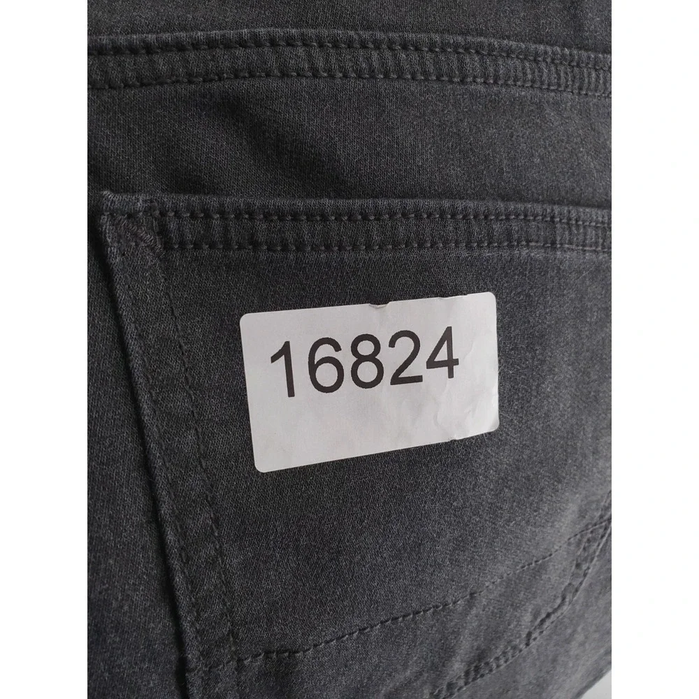 Banana Republic Jeans Men 35x28* Gray Travel Pant Athletic Tapered Stretch Denim